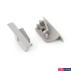 Kép 1/2 - Topmet Diagonal14 LED profil végzáró F előlaphoz, fúrt, szürke - H5999922 - párban