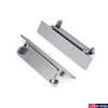 Kép 1/3 - Topmet Flat8 végzáró ezüst - 23110040 - párban