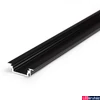 Kép 1/8 - Topmet Groove14 süllyesztett alumínium LED profil, fekete (előlap: E, F) - A3020021 - szálban