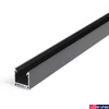 Kép 1/8 - Topmet Linea20 LED profil általános világításhoz, fekete (előlap: E,F) - C1020021 - szálban