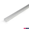Kép 1/7 - Topmet Slim8 lapos alumínium LED U-profil, natúr alu (előlap: A) - 89030000 - szálban