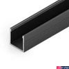 Kép 1/7 - Topmet Smart16 alumínium LED U-profil, fekete (előlap: B, C3) - F1020021 - szálban