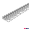 Kép 1/3 - Topmet Uni-Tile12 Plus alumínium LED csempe lezáróprofil, 180°, ezüst eloxált (előlap: C) - G2000620 - szálban