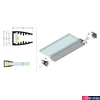 Kép 2/3 - Topmet Mikro10 6mm alumínium LED profil, üvegpolc élvilágításra eloxált - 68000220 - szálban