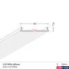Kép 2/2 - Topmet széles C10 előlap Lowi, Phil és Phil53 profilokhoz, opál - 63690038 - szálban