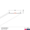 Kép 2/2 - Topmet széles C10 Wide előlap Lowi, Phil és Phil53 profilokhoz, 120 fokos - 63590000 - szálban