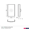 Kép 2/2 - Topmet U kúpos profilrögzítő  (Surface, Uni12, Back, Floor, Flat, Deep, Groove, Groove14, Corner profilokhoz) - 76620000 - párban