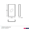 Kép 2/2 - Topmet U profilrögzítő (Surface, Uni12, Back, Floor, Flat, Deep, Groove, Groove14, Corner profilokhoz) - 76380000 - párban