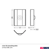 Kép 2/2 - Topmet U6 kúpos LED profil rögzítő Quarter10 profilokhoz - D3970019 - párban