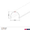 Kép 2/2 - Topmet VARIO30 D9 click előlap, opál, 2m, V3500038