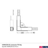 Kép 2/2 - Topmet VARIO30-02 LED profil sarokelem, 90°, síkban forduló, ezüst eloxált, V4670020S
