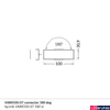 Kép 2/2 - Topmet VARIO30-07 LED profil 180° egyenes toldóelem, V4610000s