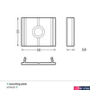 Kép 2/2 - Topmet X LED profil rögzítő 1 cm - 76260000 - párban