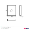 Kép 2/2 - Topmet Y LED profil rögzítő (Surface14, Linea20, Groove14, Corner14 profilokhoz) - A2090019 - párban