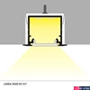 Kép 3/16 - Topmet Linea-In20 LED profil általános világításhoz, ezüst eloxált (előlap: E,F) - E4020020 - szálban