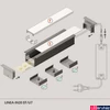 Kép 9/16 - Topmet Linea-In20 LED profil általános világításhoz, ezüst eloxált (előlap: E,F) - E4020020 - szálban