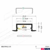 Kép 2/6 - Topmet Begtin12 süllyesztett alumínium LED profil, fekete (előlap: J) - C8020021 - szálban