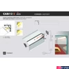 Kép 2/3 - Topmet Cabi12 LED profil végzáró E előlaphoz, szürke - C9980022 - párban