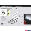 Kép 9/9 - Topmet Corner10 alumínium LED sarok profil, fekete (előlap: B, C) - 83050021 - szálban