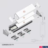 Kép 3/3 - Topmet Corner14 LED profil végzáró, fúrt, fekete - A4970002 - párban