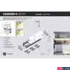 Kép 2/3 - Topmet Corner14 LED profil végzáró, fúrt, fekete - A4970002 - párban