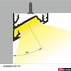 Kép 3/7 - Topmet Corner14 alumínium LED sarok profil, fehér (előlap: E, F) - A4020001 - szálban