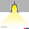 Kép 18/20 - Topmet Deep10 alumínium LED süllyesztett profil, natúr alu (előlap: B, C) - 96030000 - szálban