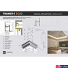 Kép 10/10 - Topmet Frame14 álmennyezet záró alumínium LED profil, natúr alu (előlap: B,C) - C3020000 - szálban