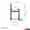 Kép 2/10 - Topmet Frame14 álmennyezet záró alumínium LED profil, natúr alu (előlap: B,C) - C3020000 - szálban