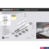 Kép 4/13 - Topmet Groove10 süllyesztett alumínium LED profil, fekete eloxált (előlap: B,C) - 76210021 - szálban