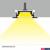 Kép 5/13 - Topmet Groove10 süllyesztett alumínium LED profil, fekete eloxált (előlap: B,C) - 76210021 - szálban