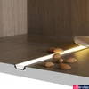 Kép 7/8 - Topmet Groove14 süllyesztett alumínium LED profil, fekete (előlap: E, F) - A3020021 - szálban