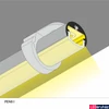 Kép 3/7 - Topmet Pen8 mini alumínium LED profil, ezüst eloxált (előlap: I) - 86030020 - szálban