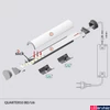 Kép 6/6 - Topmet Quarter10 alumínium LED sarokprofil, ezüst eloxált (előlap: B, D) -  D3020020 - szálban
