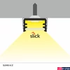Kép 3/7 - Topmet Slim8 lapos alumínium LED U-profil, fekete eloxált (előlap: A) - 89030021 - szálban