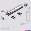 Kép 2/2 - Topmet Smart-In10 LED profil végzáró ezüst - E3990040 - párban