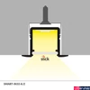 Kép 3/8 - Topmet Smart-In10 alumínium LED süllyeszthető profil, fekete (előlap: A, C2) - E3020021 - szálban
