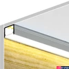 Kép 4/9 - Topmet Smart10 alumínium LED U-profil, ezüst eloxált (előlap: A) - C2020020 - szálban