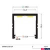 Kép 2/7 - Topmet Smart16 alumínium LED U-profil, ezüst eloxált (előlap: B, C3) - F1020020 - szálban