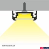 Kép 3/7 - Topmet Surface10 alumínium LED U-profil, fekete eloxált (előlap: B, C) - 77270021 - szálban