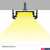 Kép 3/7 - Topmet Surface14 alumínium LED U-profil, fekete eloxált (előlap: E, F) - A2020021 - szálban
