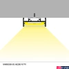 Kép 3/3 - Topmet VARIO30-01 LED U-profil, ezüst eloxált, 2m, (előlap: A9, C9, D9, E9), (rögzítő: T, Y), V3020020