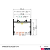 Kép 2/6 - Topmet VARIO30-02 LED U-profil, ezüst eloxált, 2m, (előlap: A9, C9, D9, E9), (rögzítő: T, Y), V3060020