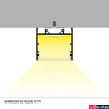 Kép 3/6 - Topmet VARIO30-02 LED U-profil, ezüst eloxált, 2m, (előlap: A9, C9, D9, E9), (rögzítő: T, Y), V3060020