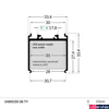 Kép 2/3 - Topmet VARIO30-08 tápegység tartó LED profil, ezüst eloxált, V3300020