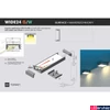 Kép 7/7 - Topmet Wide24 széles alumínium LED profil, fekete (előlap: G) - 84030021 - szálban