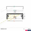 Kép 2/7 - Topmet Wide24 széles alumínium LED profil, fekete (előlap: G) - 84030021 - szálban