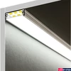 Kép 4/7 - Topmet Wide24 széles alumínium LED profil, fekete (előlap: G) - 84030021 - szálban