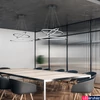 Kép 2/2 - TRIO DURBAN 1 ágú függeszték, antracit, 3000K melegfehér, beépített LED, 8000 lm, TRIO-321910342