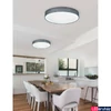Kép 2/4 - TRIO LUGANO mennyezeti lámpa, szürke, 3000K melegfehér, beépített LED, 2200 lm, TRIO-621912411